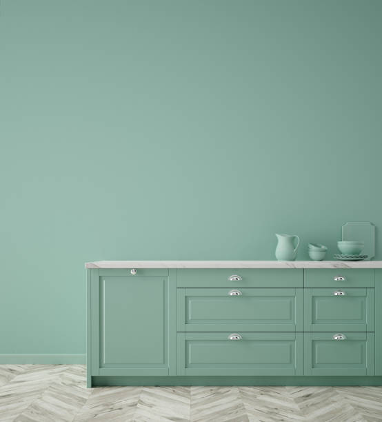 image of Kitchen in neo mint color